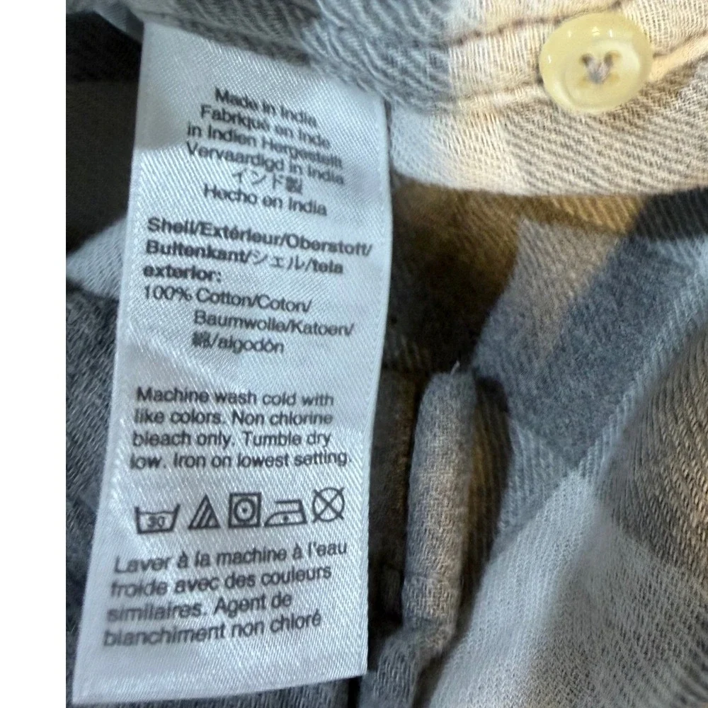 J.Crew Slim Gray Cotton Button Front Shirt Men's Small
